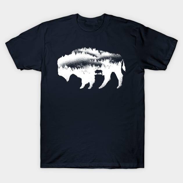 American bison T-Shirt by barmalisiRTB